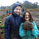 Students planting at Alton Baker Park